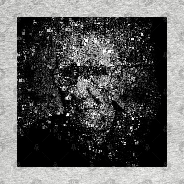 William S. Burroughs Typographical Portrait by ksdsgn